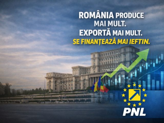 România produce mai mult, exportă mai mult și se finanțează mai ieftin